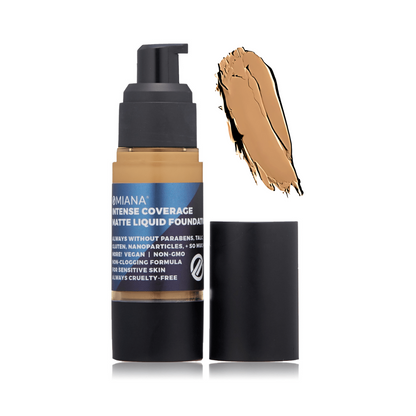 Intense Coverage Liquid Foundation - Mica-Free, Talc-Free, & More!