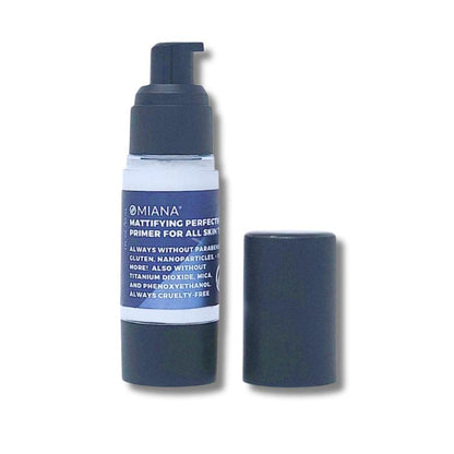 Omiana Cosmetics Prep & Prime Full size Mattifying Perfecting Primer - All Skin Types - Titanium Dioxide-Free, Mica-Free!