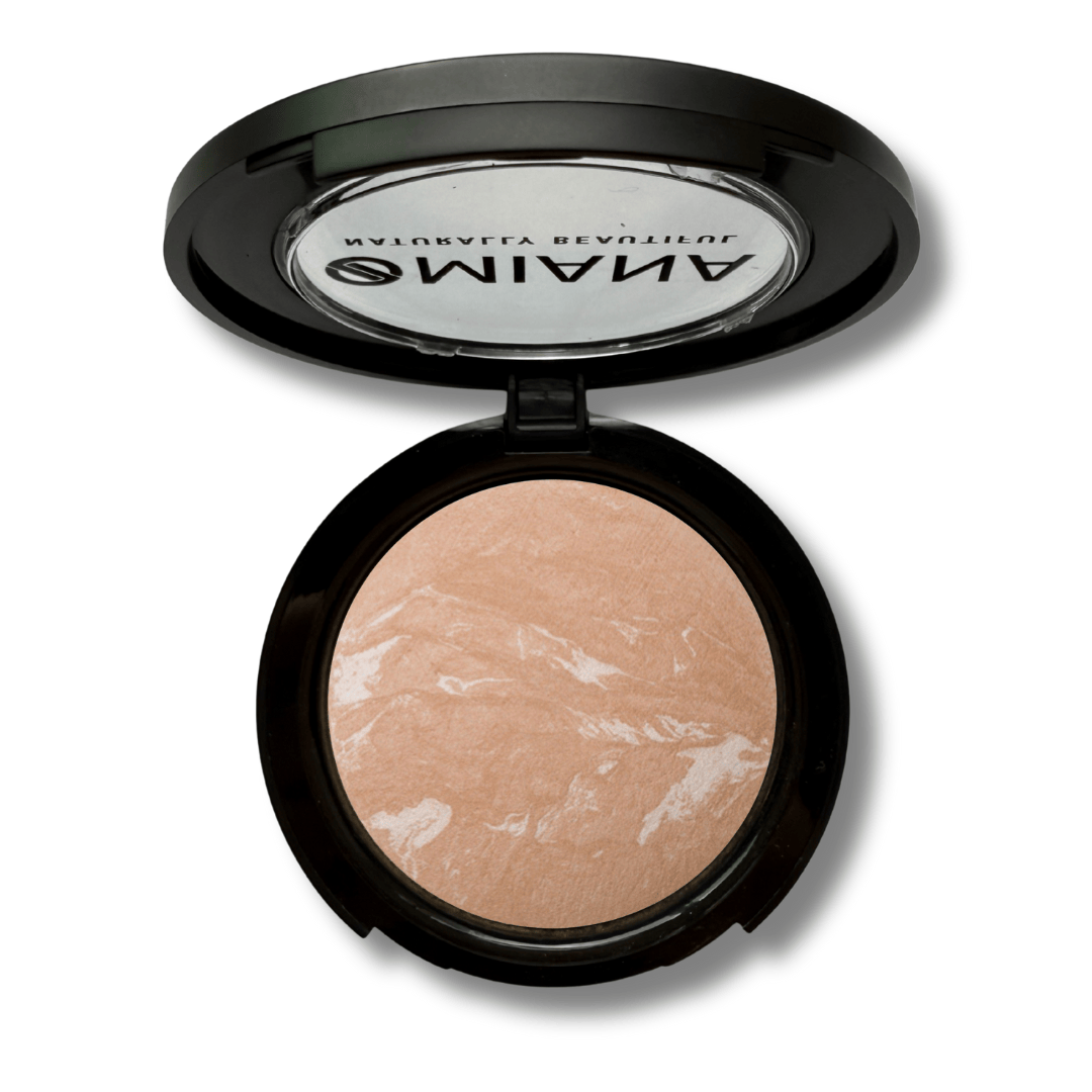 Omiana Natural Cosmetics Foundation Beige Adaptive Pressed Powder Foundation - Titanium Dioxide-Free, & More!