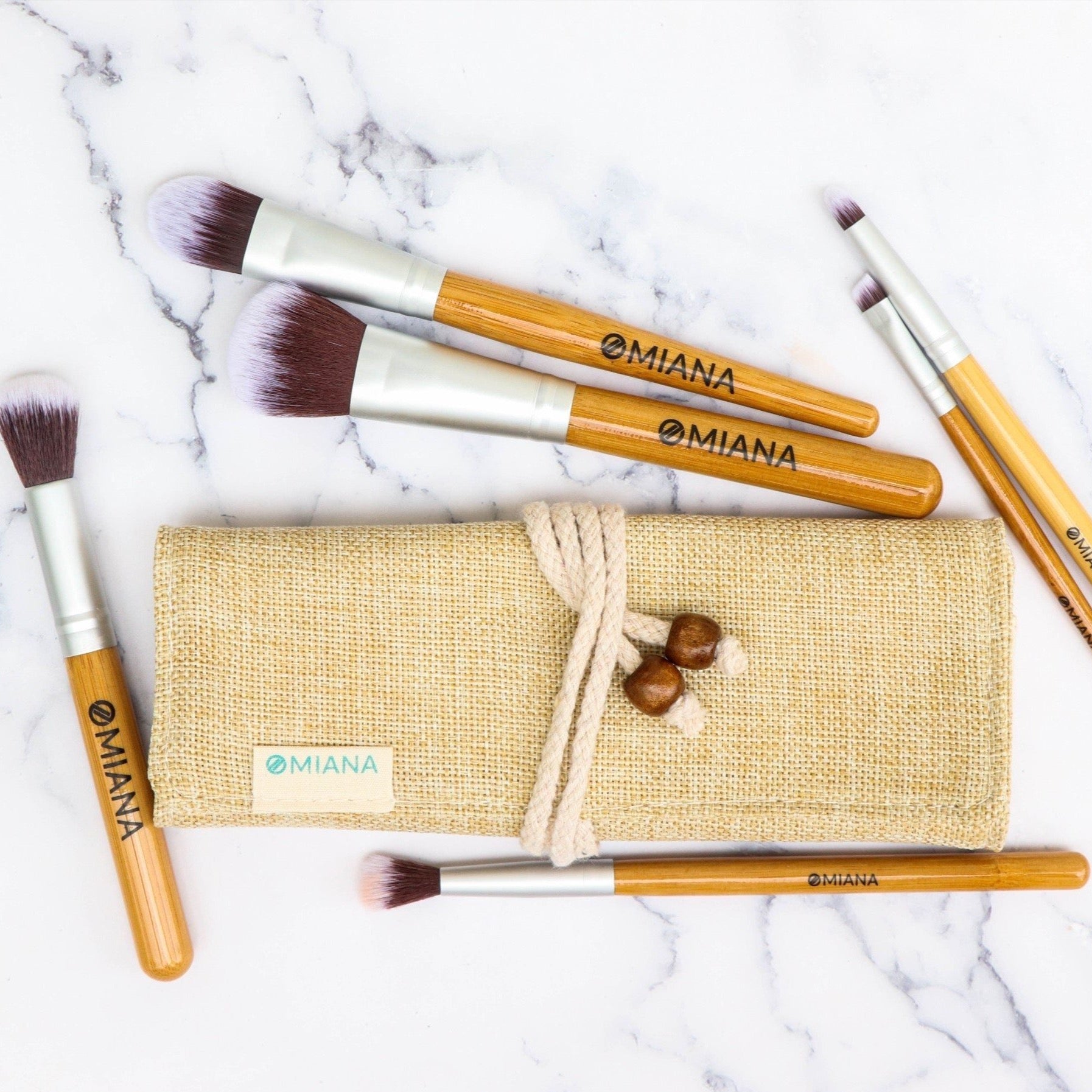 Vegan Bamboo Full Face 6-Brush Kit